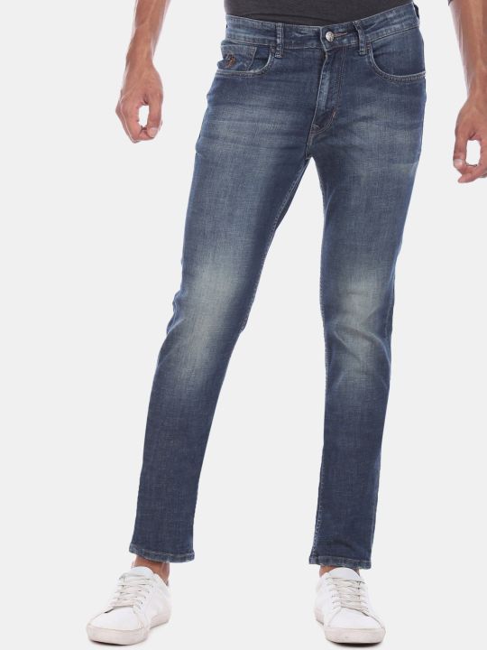 Men Blue Mid Rise Stone Wash Jeans (U.S. POLO ASSN.)