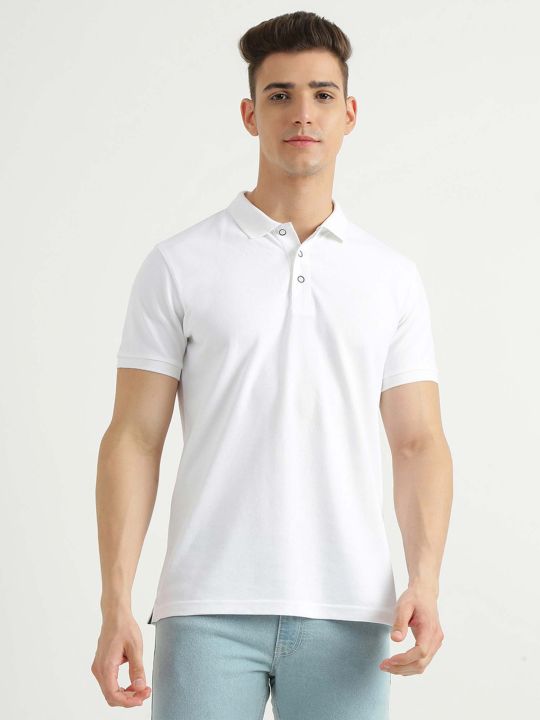 Mens Short Sleeve Solid Polo T-Shirt (United Colors of Benetton)
