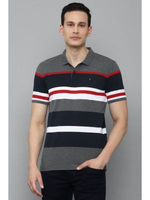 Mens Stripes Multi-color T-shirt (Louis Philippe Sport)