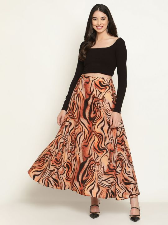 Multi Printed Maxi Skirt (The Vanca)