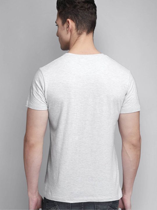 Nasa Round Neck Grey Melange T-shirt For Men (Free Authority)