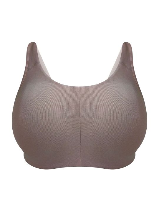 Non-Padded Non-Wired Full Cup Beginners T-shirt Bra in Nude Pink - Cotton