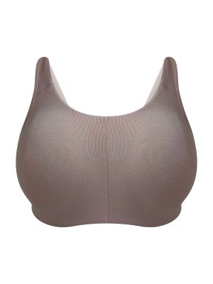 Non-Padded Non-Wired Full Cup Beginners T-shirt Bra in Nude Pink - Cotton