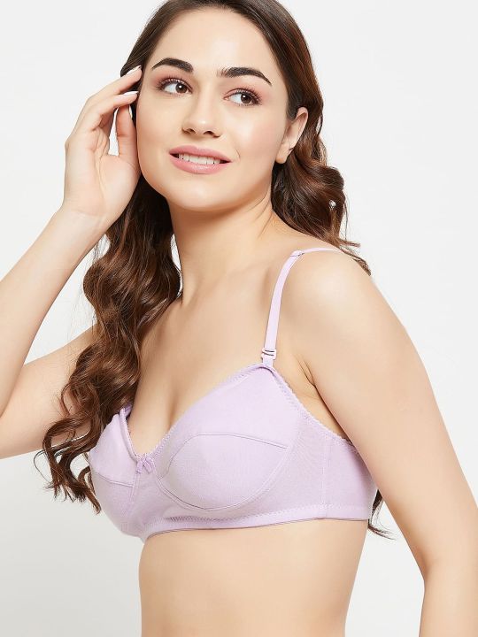 Non-Padded Non-Wired Full Cup Multiway Strapless Balconette Bra in Baby Pink - Cotton