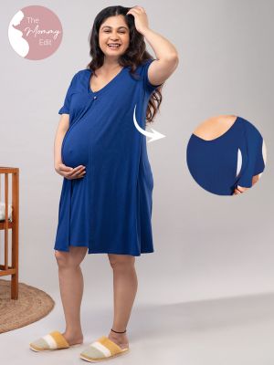 Pretty Mommy Dress - Estate Blue NYS039 (Nykd)