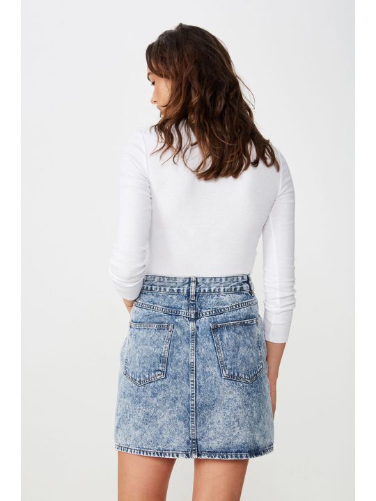 Re-Made Denim Skirt (Cotton On)