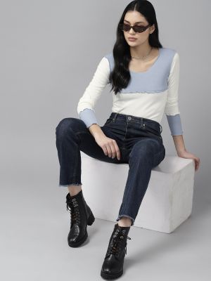 Roadster The Lifestyle Co. Colourblocked Knitted Top