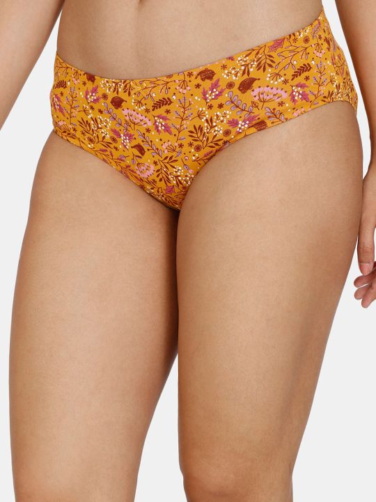 Robin's Song Low Rise Full Coverage Hipster Panty - Golden Orange