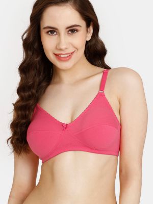 Rosaline Everyday Double Layered Non Wired 3/4th Coverage Bra - Rouge Red