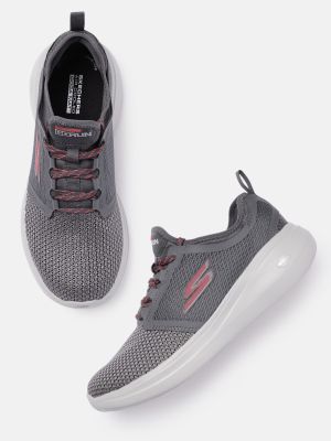 Skechers Women Charcoal Grey Go Run Fast Invigorate Running Shoes