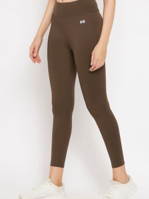 Snug Fit High-Rise Active Tights in Moss Green