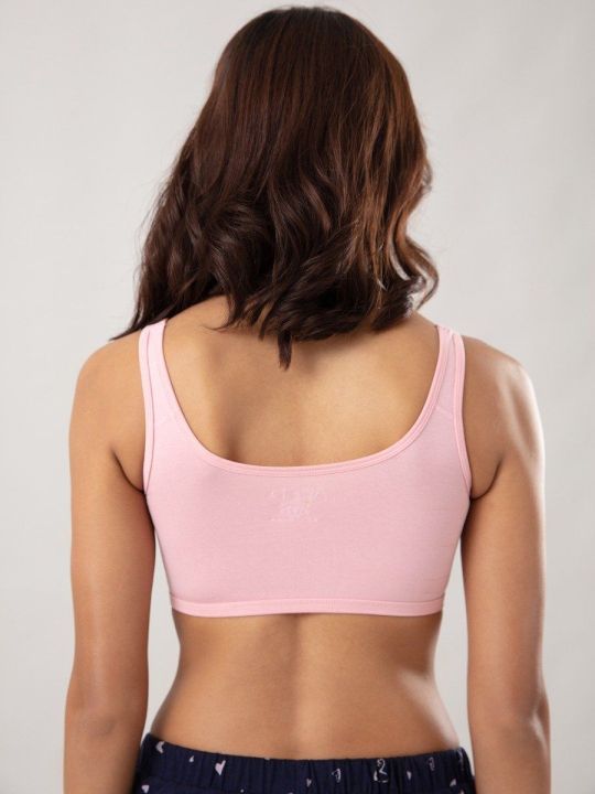Soft Cup Easy-Peasy Slip-on Bra with Full Coverage - Pink NYB113 (Nykd)