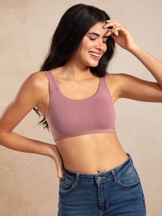 Soft Cup Easy-Peasy Slip-on Bra with Full Coverage - Wistful Mauve NYB113 (Nykd)