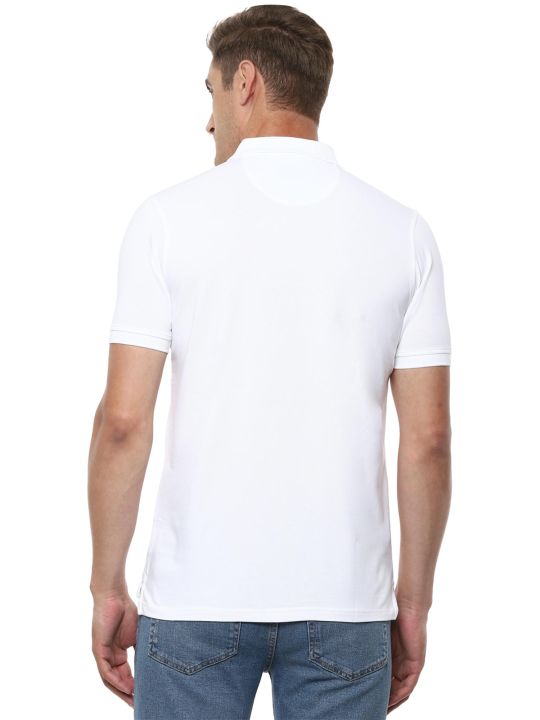 Solid White T-shirt (Louis Philippe)