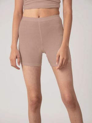 Stretch Cotton Cycling Shorts - Roebuck Nude NYP083 (Nykd)