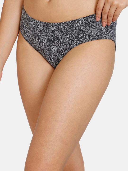 Sun's Bird Low Rise Full Coverage Hipster Panty - Ebony