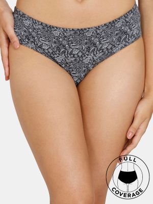 Sun's Bird Low Rise Full Coverage Hipster Panty - Ebony