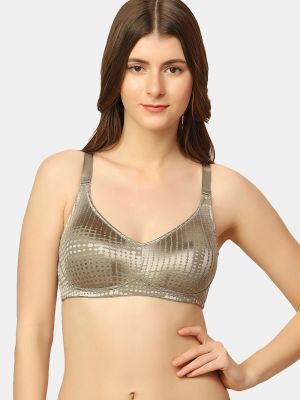 Triumph Double Layered Non-Wired Full Coverage Minimiser Bra - Moss Green Old