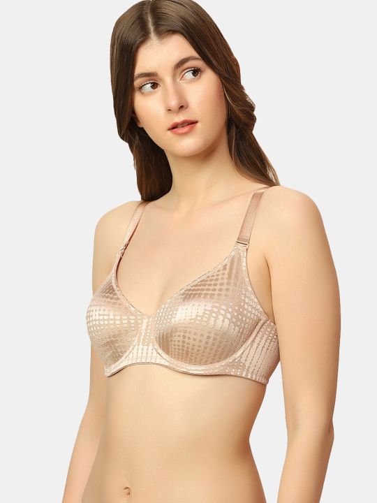 Triumph Double Layered Wired Full Coverage Minimiser Bra - Neutral Beige