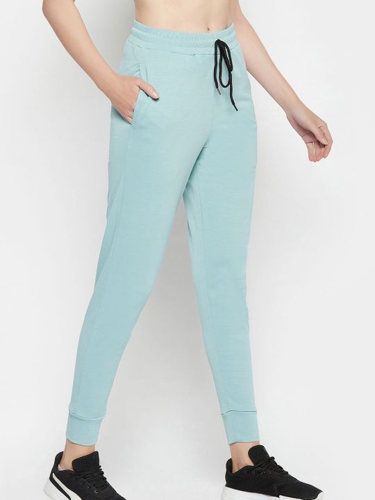 Active Joggers in Mint Green with Side Pockets