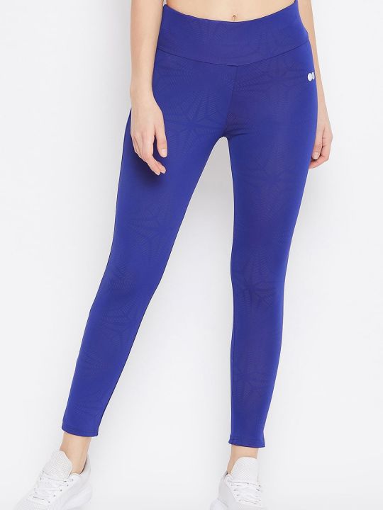 Activewear Ankle Length Tights in Royal Blue