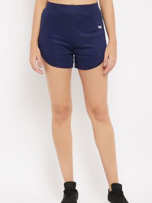 Comfort-Fit Active Dolphin Shorts in Navy