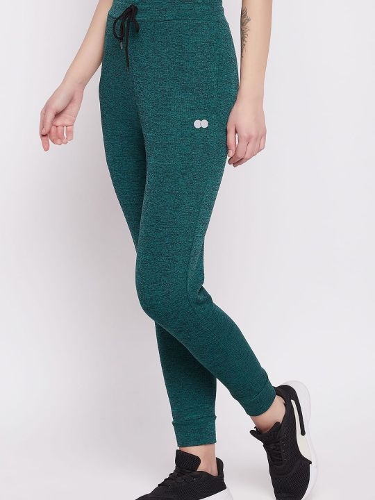 Comfort Fit Active Joggers in Teal Green