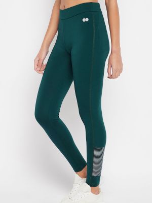 Snug Fit High-Rise Active Tights in Forest Green