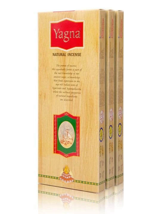 Cycle Pure Yagna Incense Sticks - Pack of 3 (30 Masala Agarbatti Sticks) | Sandal Floral Fragrance | Long-Lasting for Puja, Havan, Rituals